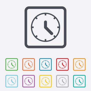 Saat işareti simgesi. mekanik Saat simgesi.