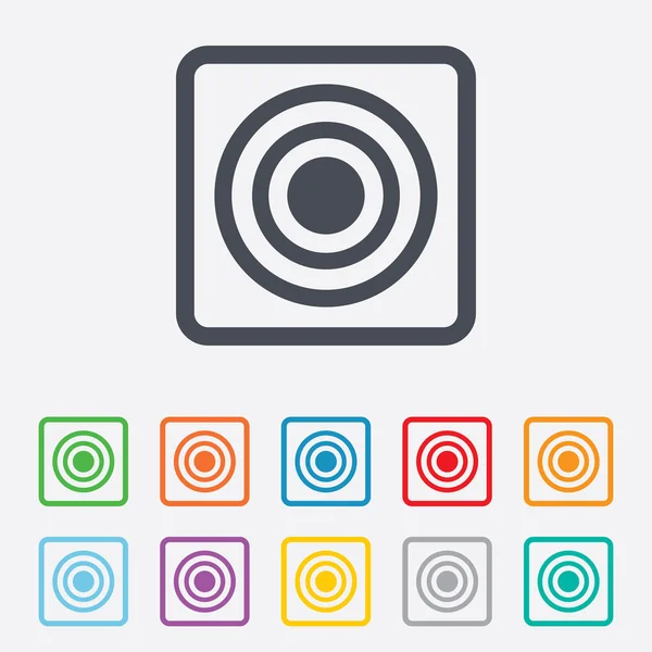 Target aim sign icon. Darts board symbol. — Stock Vector