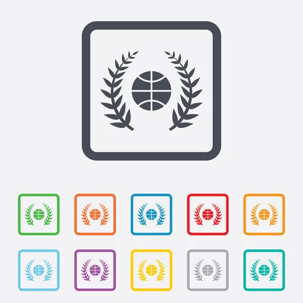 Icono de signo de baloncesto. Símbolo deportivo . — Vector de stock