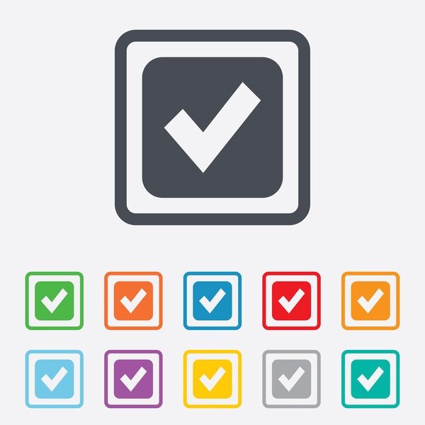 Отметьте значок значка. Кнопка Checkbox
.