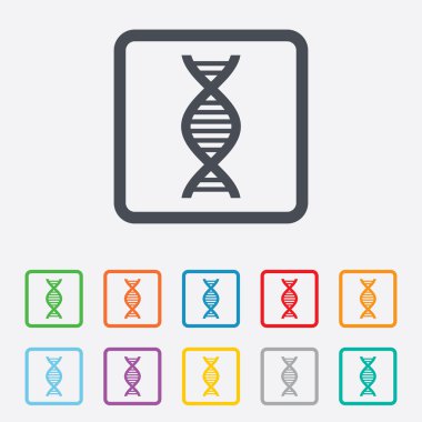 DNA işareti simgesi. Deoksiribonükleik asit sembolü.