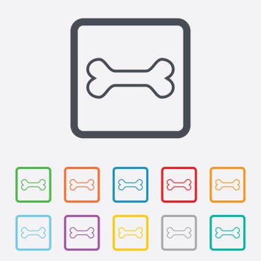 kutya csont aláírás ikonra. házi élelmiszer szimbólum.