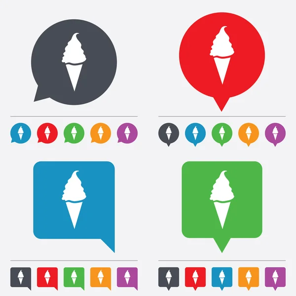 Ice Cream sign icon. Sweet symbol. — Stock Vector