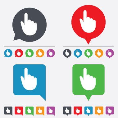 el imleç işareti simgesi. el işaretçi simgesi.