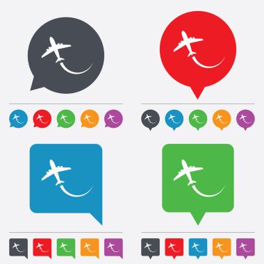 uçak işareti simgesi. seyahat gezi sembolü.