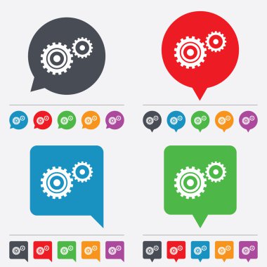 COG ayarları işareti simgesi. Dişli Dişli sembolü.