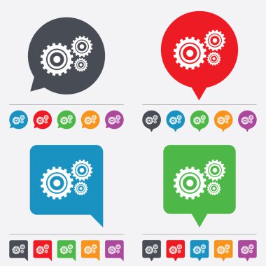 COG ayarları işareti simgesi. Dişli Dişli sembolü.