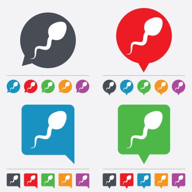 sperm işareti simgesi. Döllenme sembolü.