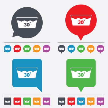 simge yıkayın. makine yıkanabilir 30 derece sembolü