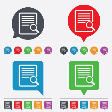 Dosya işareti simgesini arayın. belgede bul.