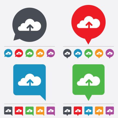 bulut simgesinin üzerine yükleyin. Yükle düğmesi.