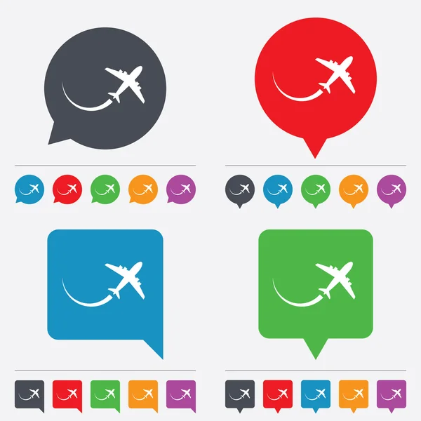 Airplane sign icon. Travel trip symbol. — Stock Vector