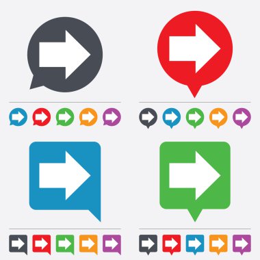 ok işareti simgesi. En yakın düğme. Gezinti simgesi