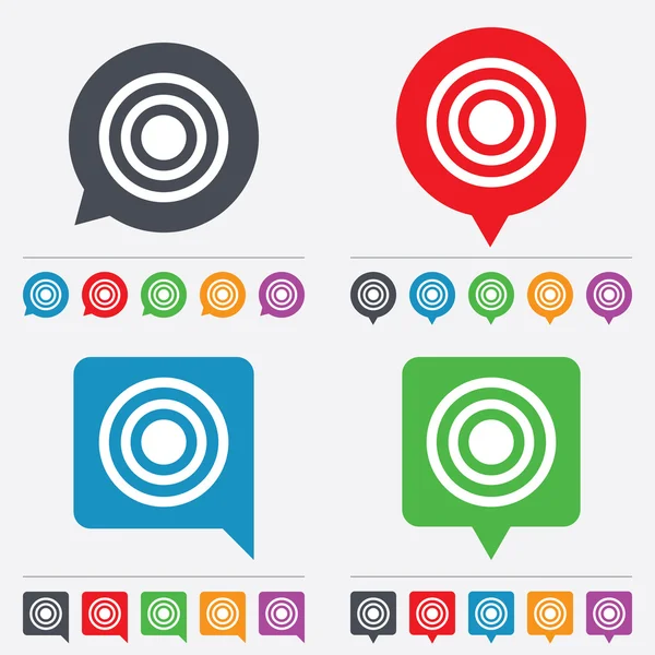 Target aim sign icon. Darts board symbol. — Stock Vector