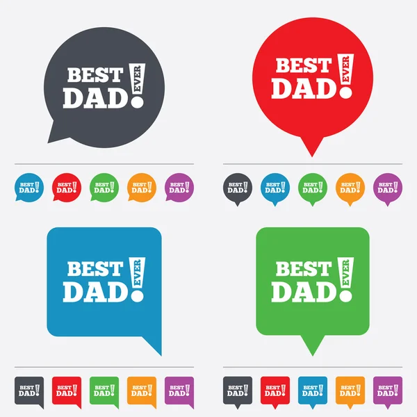 Best father ever sign icon. Award symbol. — Stock Vector