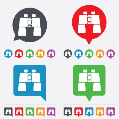 dürbün işareti simgesi. Arama simgesi.