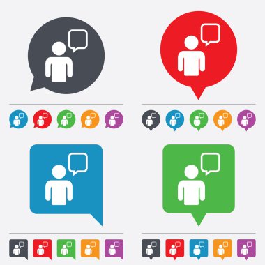 sohbet işareti simgesi. konuşma balonu sembolü.