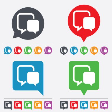 sohbet işareti simgesi. konuşma balonu sembolü.