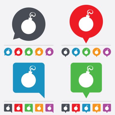 Noel top işareti simgesi. tatil düğmesi.