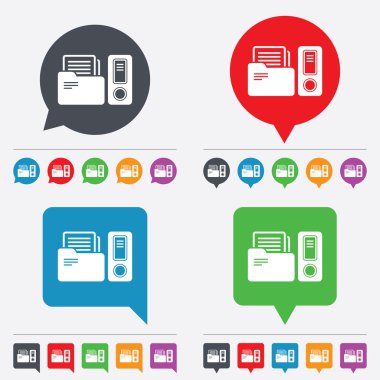 Belge klasörü işaret. Muhasebe Ciltçi simgesi.