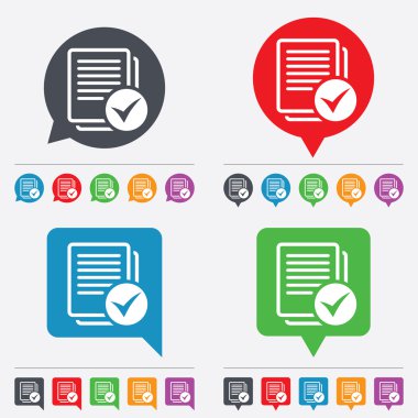 metin dosya işareti simgesi. kontrol dosyası belge simgesi.