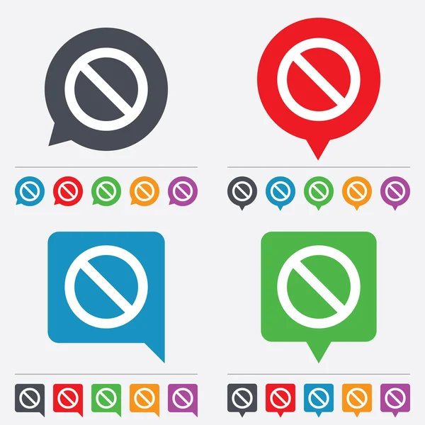 Svarta listan tecken ikon. användare tillåts inte symbol. — Stock vektor