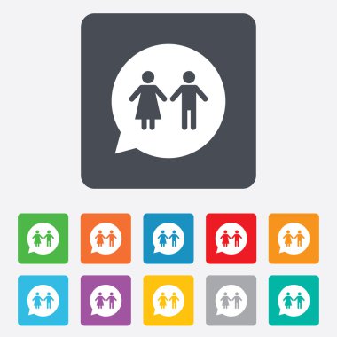 Tuvalet işareti simgesi. Tuvalet simgesi.