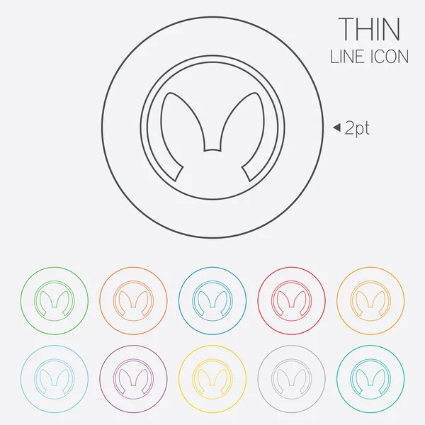 Geen dieren testing teken icoon. niet geteste symbool — Stockvector