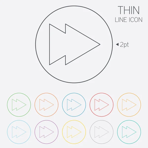 Pijlpictogram-teken. knop Volgende. navigatie symbool — Stockvector