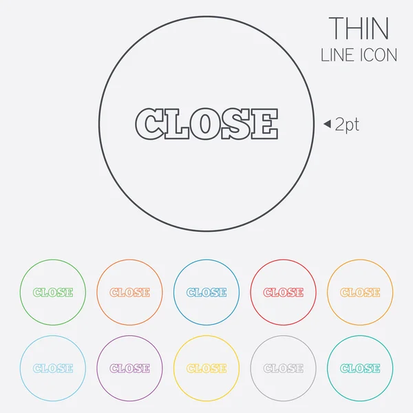 Cerrar signo icono. Cancelar símbolo . — Archivo Imágenes Vectoriales