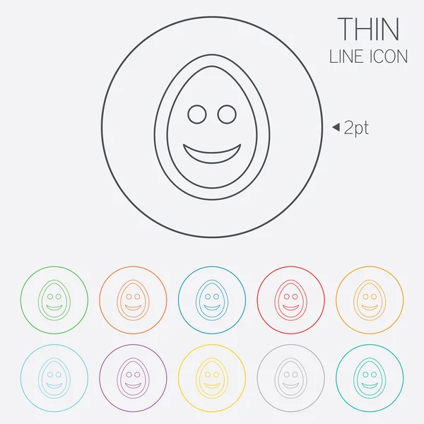 Uśmiech znak emotka jaj. smiley symbol. — Wektor stockowy