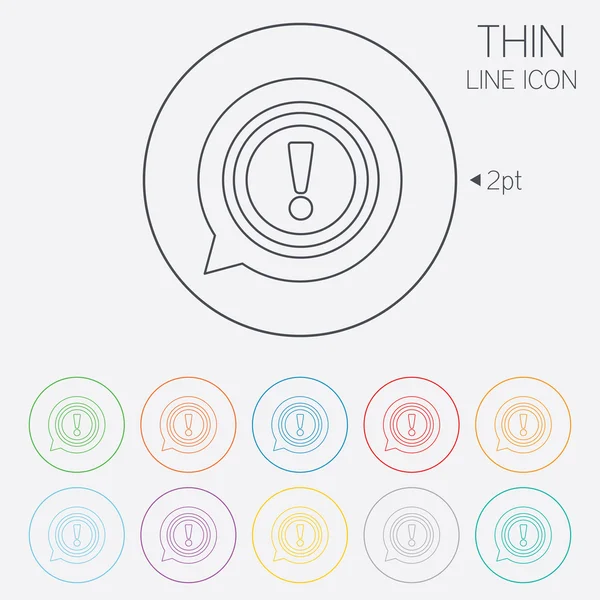 感嘆符記号アイコン。注意記号. — ストックベクタ
