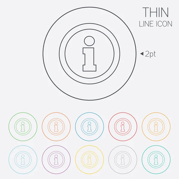 Teken informatiepictogram. info symbool. — Stockvector