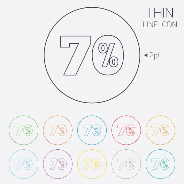 70%的折扣标志图标。出售符号. — 图库矢量图片