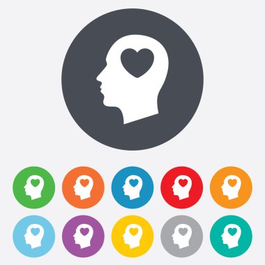 Kalp ile baş simgeler işaretleri