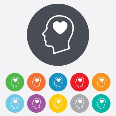 Kalp ile baş simgeler işaretleri