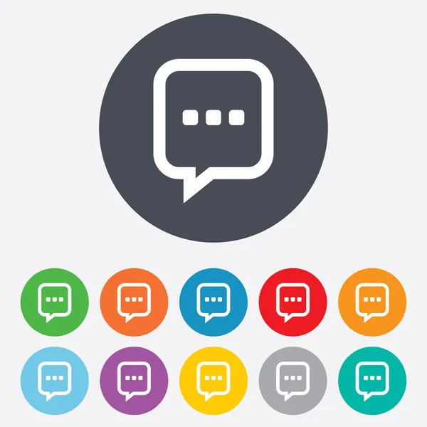 Chat signs icons — Stock Vector