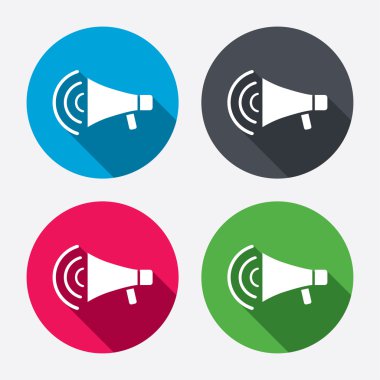megafon işareti simgeleri
