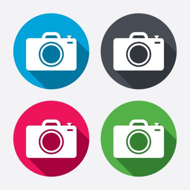 Fotoğraf kamera işareti simgeleri