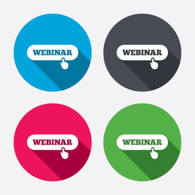 Webinar el işaretçisi işaretleri ile