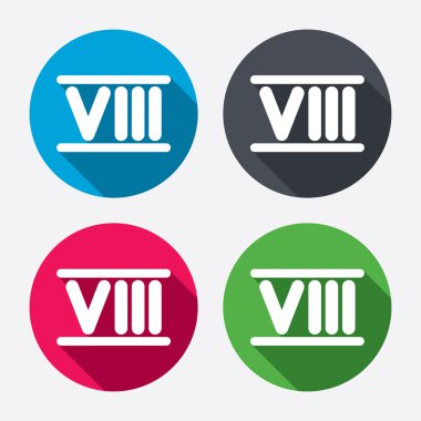 Romen rakamı sekiz simgeler