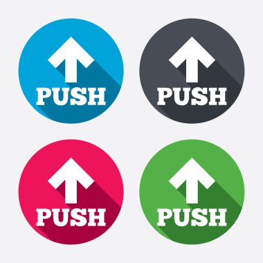 İtme işareti simgeleri