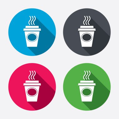 Bir kahve işaretleri simgeleri almak