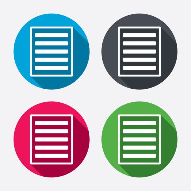 Liste işaret simgeler