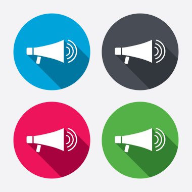 megafon işareti simgeleri