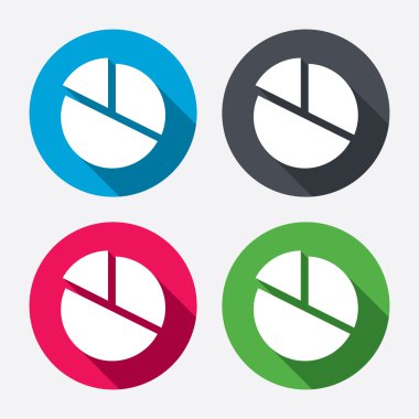 Pasta grafiği grafik işareti simgeleri