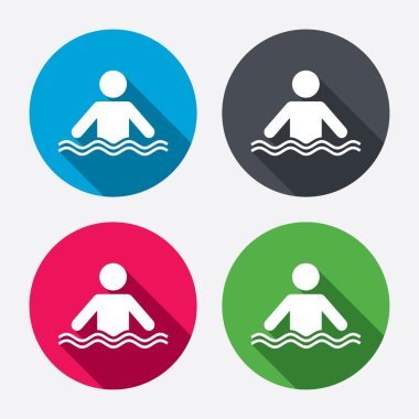 Yüzme simgeler işaretleri