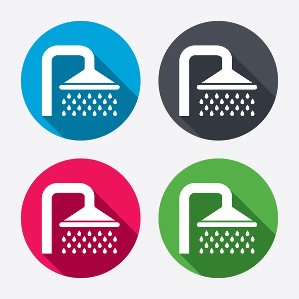 Prysznic znak ikony — Wektor stockowy