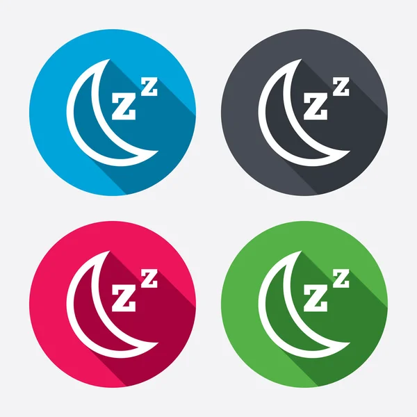Symbole für Schlafzeichen — Stockvektor