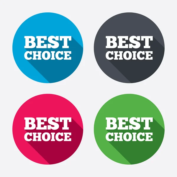 Best choice sign icons — Stock Vector